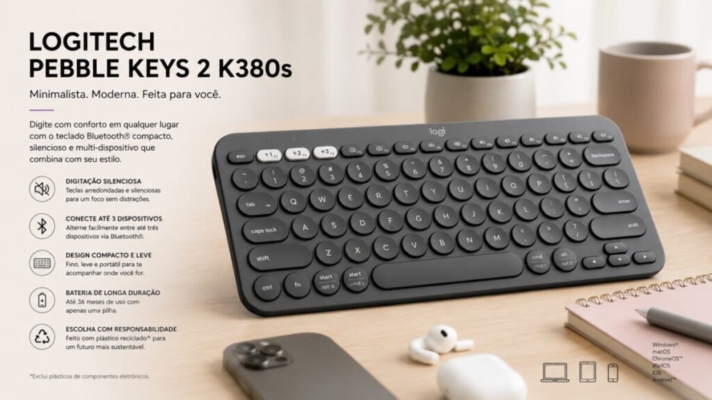 Logitech Pebble Keys 2 K380s