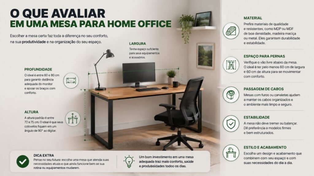 Mesa: o que avaliar