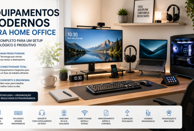 Equipamentos Modernos para Home Office: Guia Completo para um Setup Tecnológico e Produtivo
