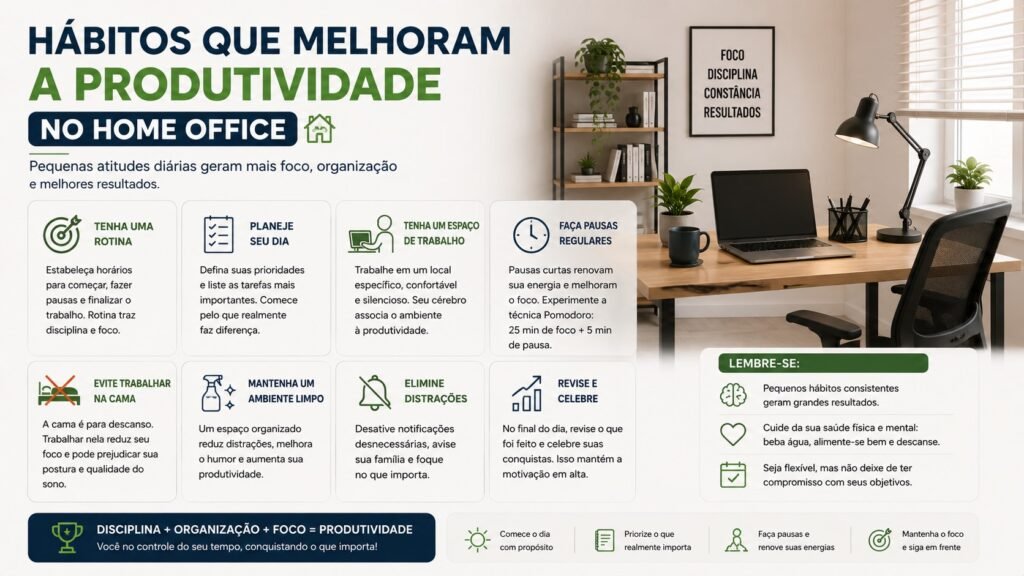 habitos em trabalho home office