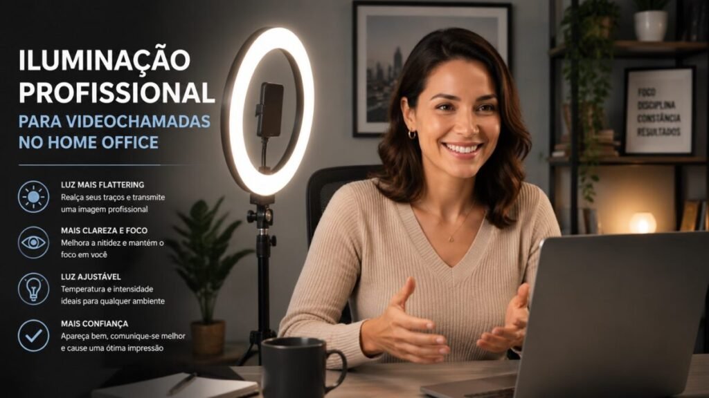 iluminação para video chamadas
