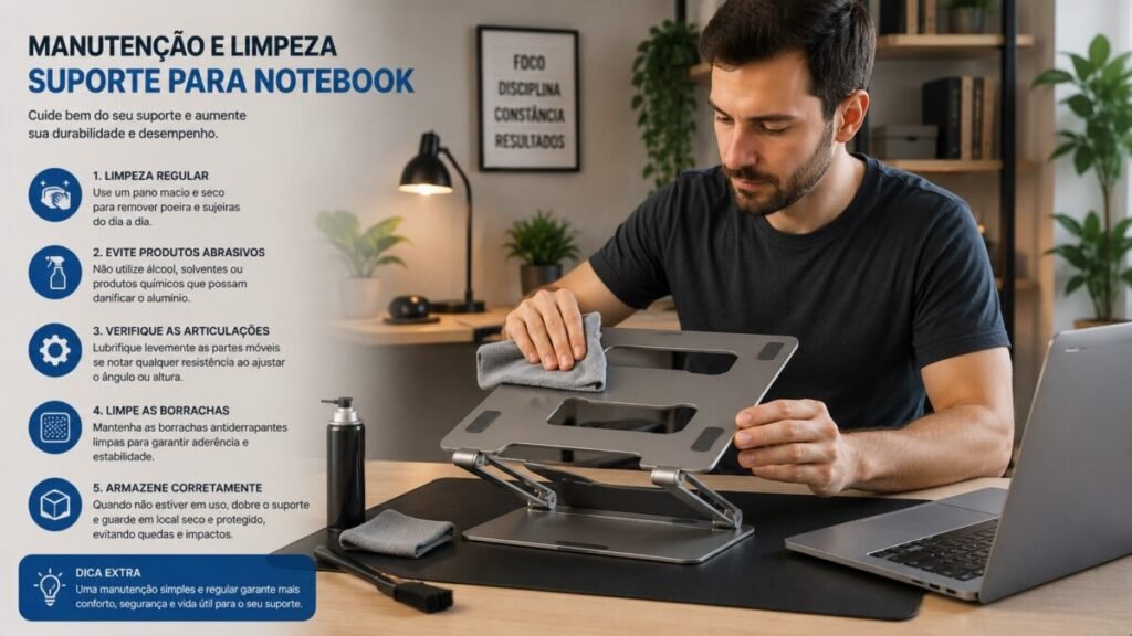 Manutencao e limpeza suporte notebook