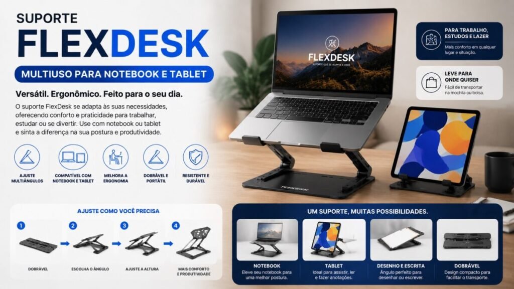 suporte notebook flexdesk