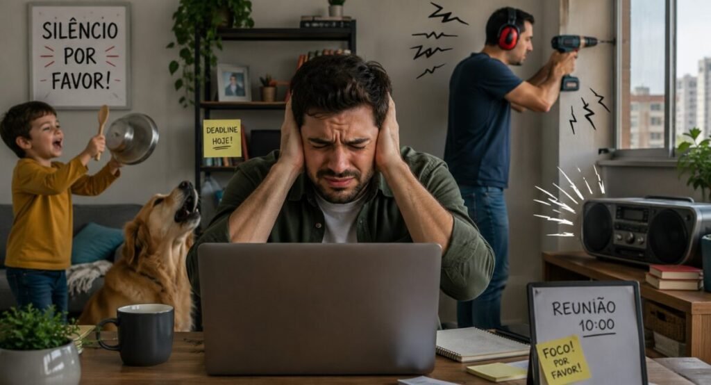 barulho em home office