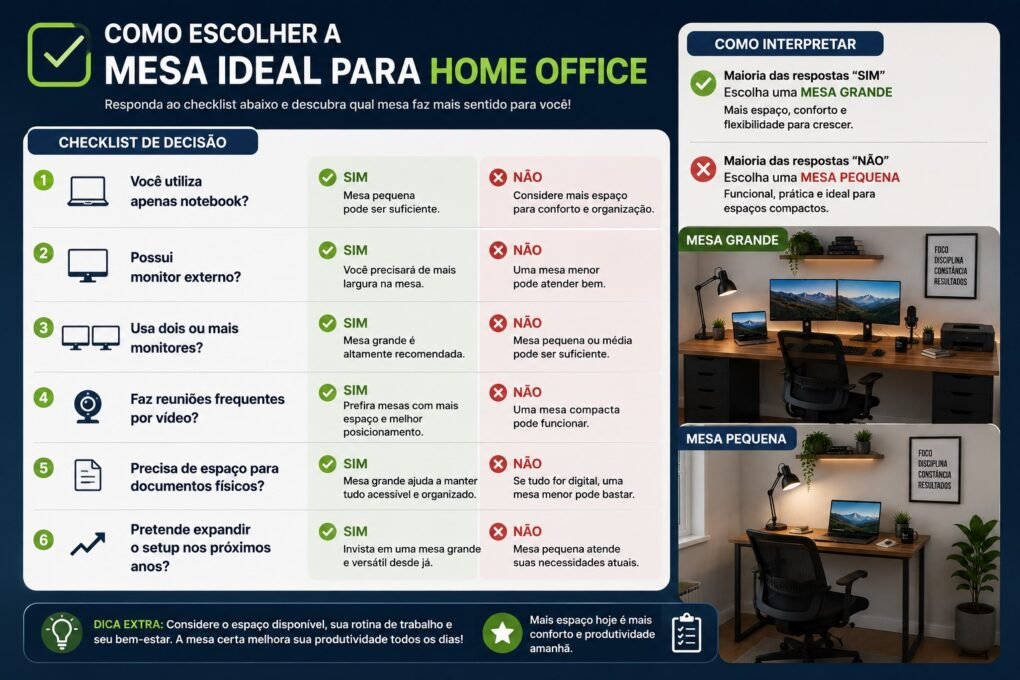 como escolhera  mesa para home office.