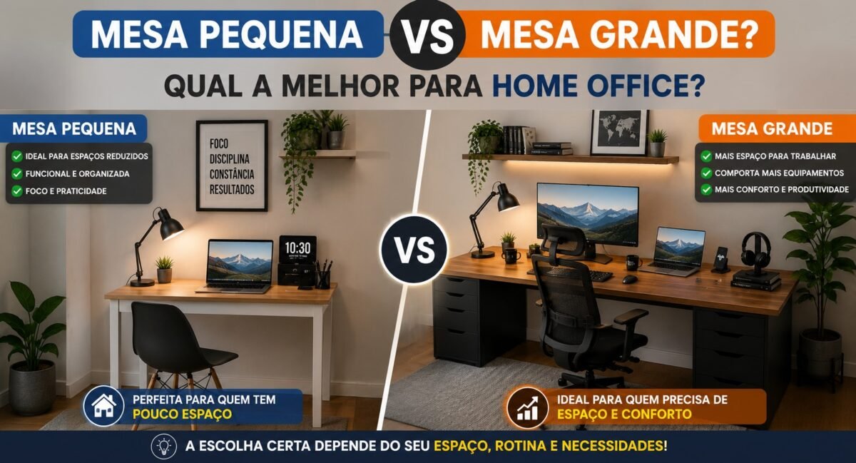 mesa pequena vs mesa grande