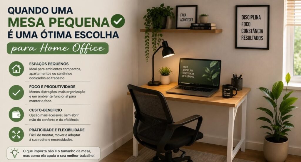 quando mesa pequena e melhor.